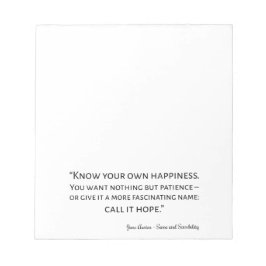 Bloc De Notas Sentido Y Sensibilidad Cita I