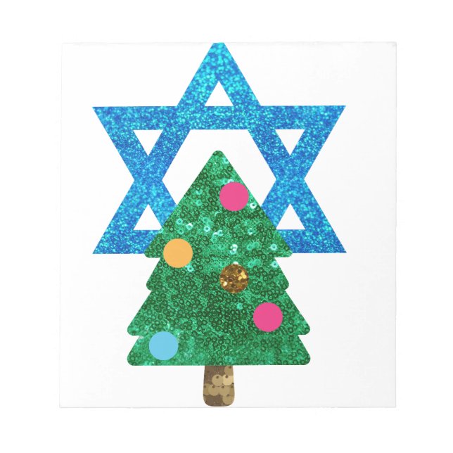 Bloc De Notas sequin christmukkah hanukkah (Frente)