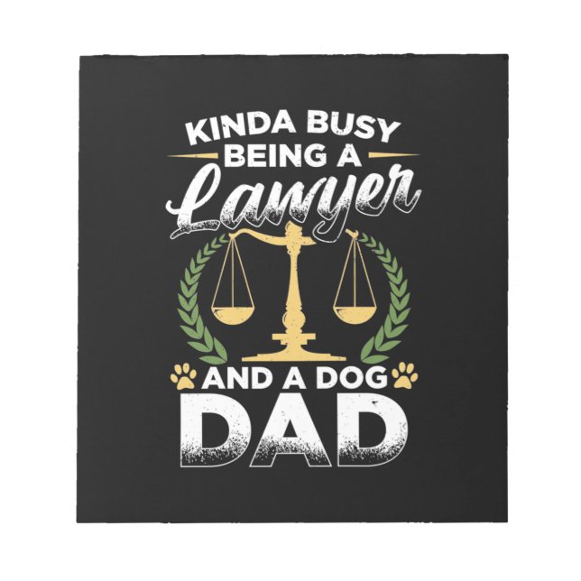 Bloc De Notas Ser Un Abogado Y Un Padre Perro (Frente)