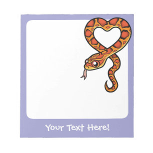 Bloc De Notas Serpiente de dibujos animados