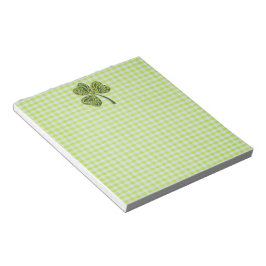 Bloc De Notas Shamrock en Green Gingham