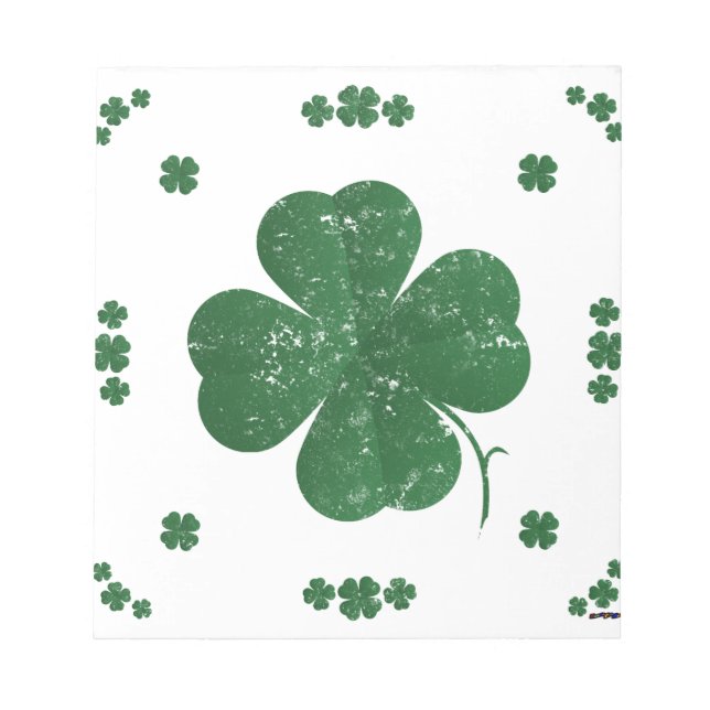 Bloc De Notas Shamrock - estilo vintage (Frente)