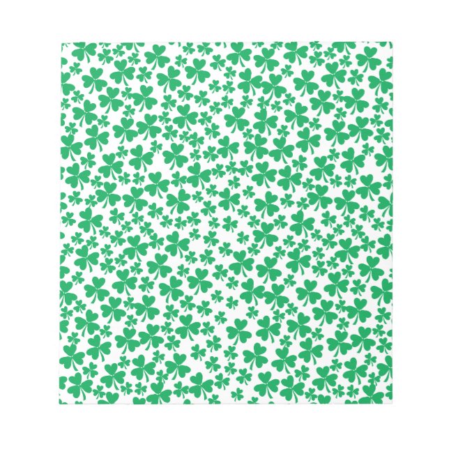 Bloc De Notas Shamrock para el Día de San Patricio (Frente)
