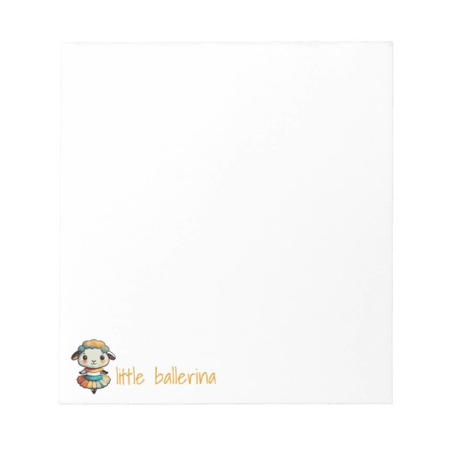 Bloc De Notas Sheep Ballerina (Frente)