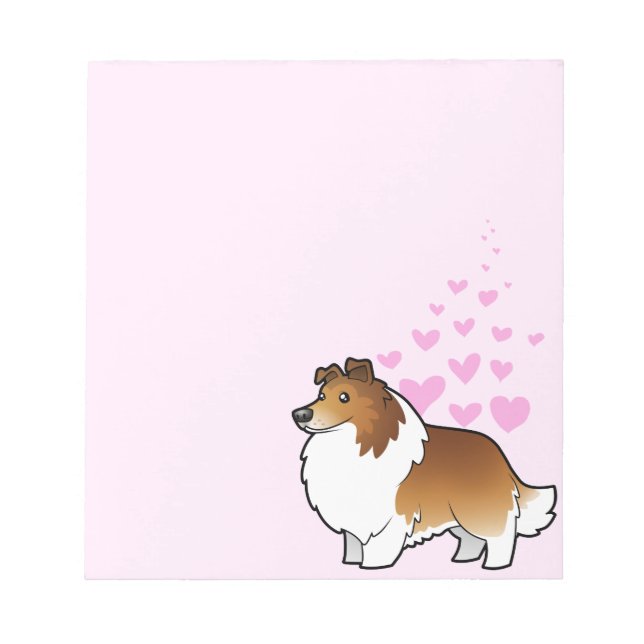 Bloc De Notas Shetland Sheepdog / Collie Love (Frente)