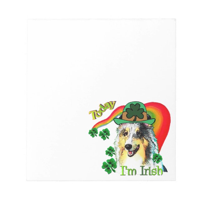 Bloc De Notas Shetland Sheepdog St Patricks (Frente)