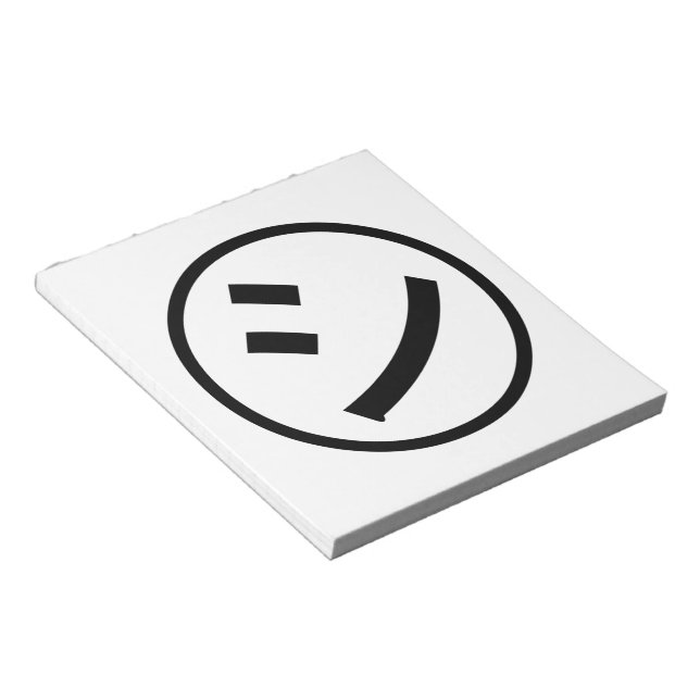 Bloc De Notas ㋛ Shi Kana Katakana Emoji sonriente / Emoticon (Lado Derecho)