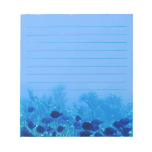 Bloc De Notas Shoal de Blue Discus Fish Blue Lining