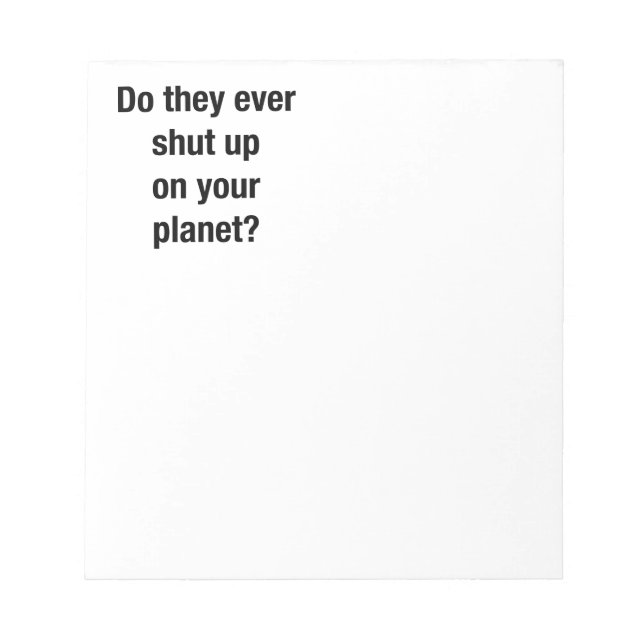 BLOC DE NOTAS SHUT UP! (Frente)