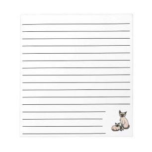 Bloc De Notas Siamés soñoliento