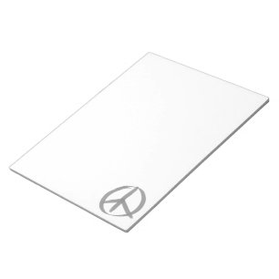 Bloc De Notas Signo de paz gris