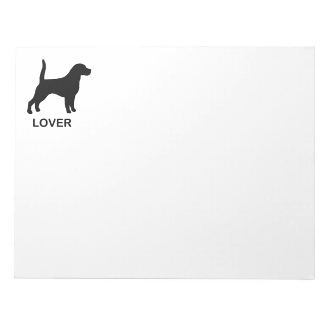 Bloc De Notas Silhouette Beagle lover (Frente)