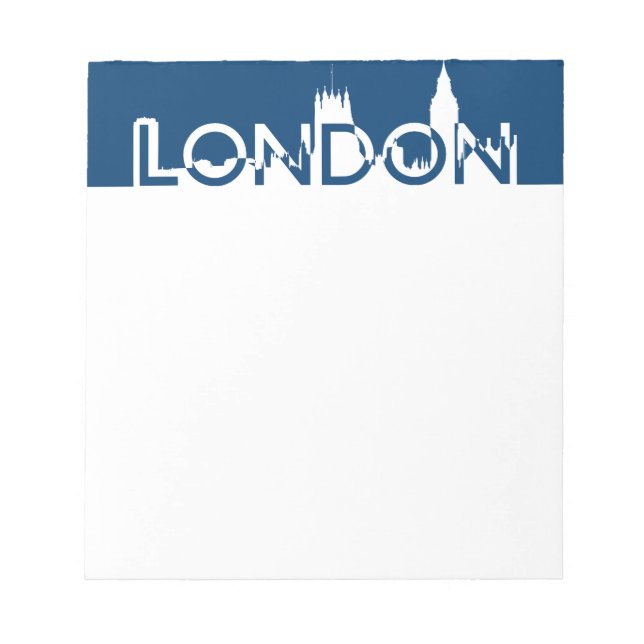 Bloc De Notas Silhouette de Londres (Frente)