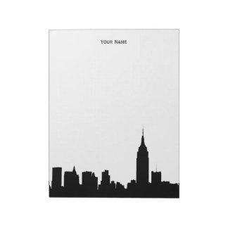 Bloc De Notas Silhouette Skyline de NYC