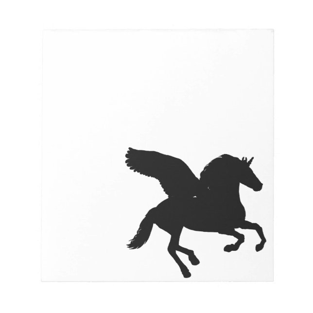 Bloc De Notas Silhouette Winged Unicorn (Frente)