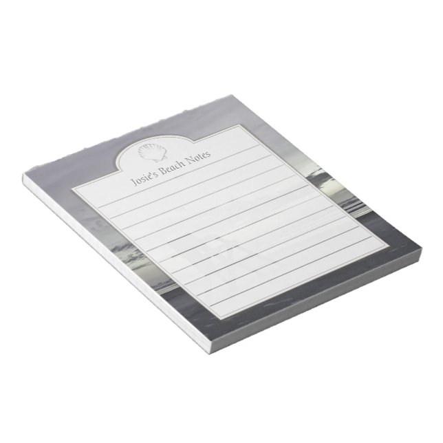 Bloc De Notas Silla de Salvavidas en Sunrise Personalizado Idea  (Lado Derecho)