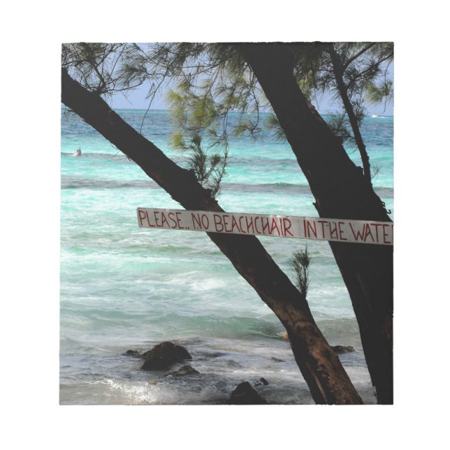 Bloc De Notas Sillas de playa Rum Point Grand Cayman (Frente)