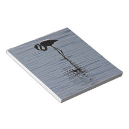 Bloc De Notas Silueta artística de un flamenco solitario