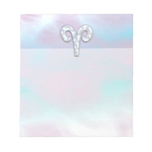 Bloc De Notas Símbolo de Aries Zodiac de la Madre del Estilo de