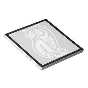 Bloc De Notas Símbolo de búho blanco
