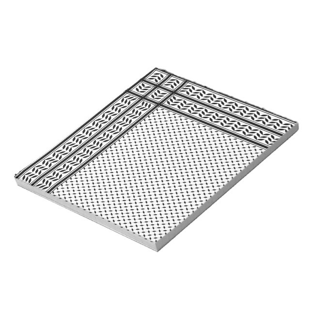 Bloc De Notas Símbolo de Keffiyeh del patrón de resistencia de P (Lado Izquierdo)