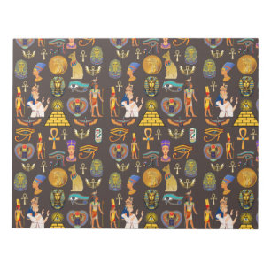 Bloc De Notas Símbolo de patrón jeroglífico egipcio antiguo