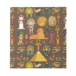 Bloc De Notas Símbolo de patrón jeroglífico egipcio antiguo