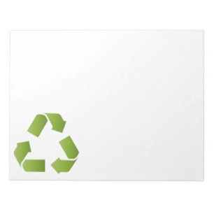 BLOC DE NOTAS SÍMBOLO DE RECICLAJE