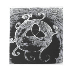 Bloc De Notas símbolo de wiccan para las brujas