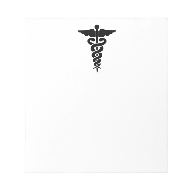 Bloc De Notas Símbolo médico (Frente)
