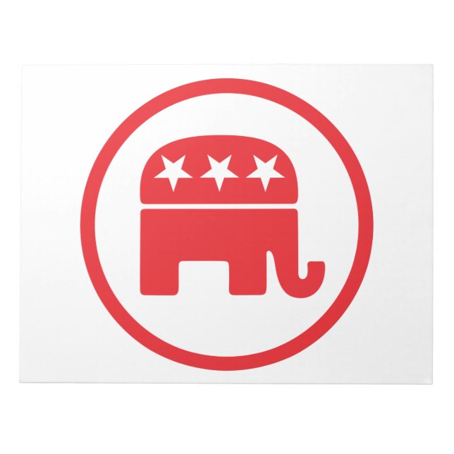 Bloc De Notas Símbolo político Fiesta republicano (elefante) (Frente)