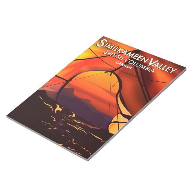 Bloc De Notas Similkameen Country, Canadá poster de viajes vinta (Lado Derecho)