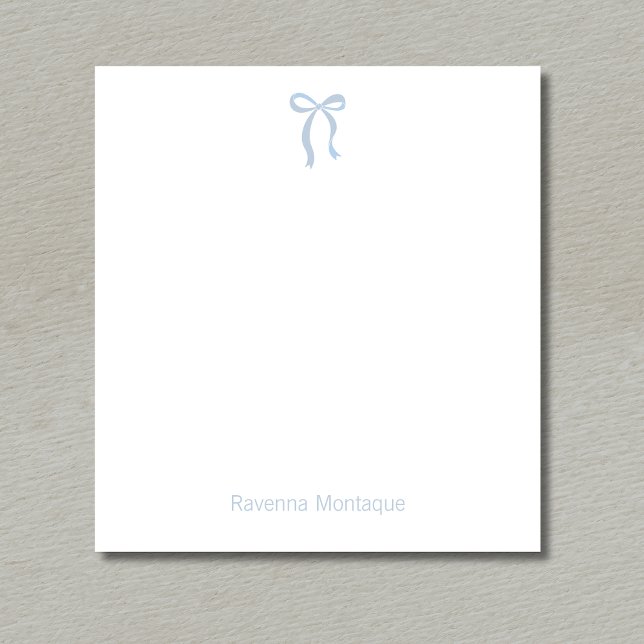 Bloc De Notas Simple Arco Polvoriento Azul Script Nombre Persona (Subido por el creador)