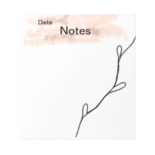 Bloc De Notas Simple destello de purpurina naranja añade tu text (Frente)