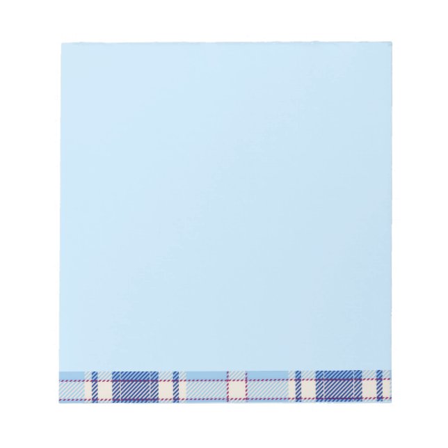 Bloc De Notas Simple estilo rústico azul Chake  (Frente)