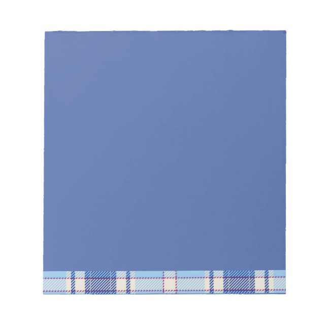Bloc De Notas Simple estilo rústico azul Chake  (Frente)