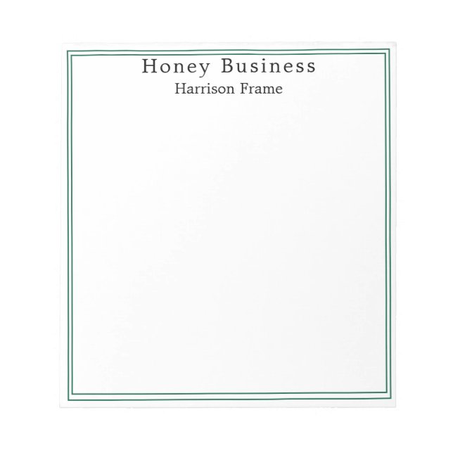 Bloc De Notas Simple Honey Farm Business   (Frente)