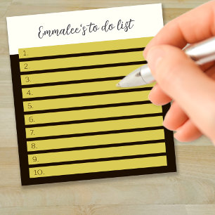 Bloc De Notas Simple Lista de Tareas Personalizada Renglones Bla