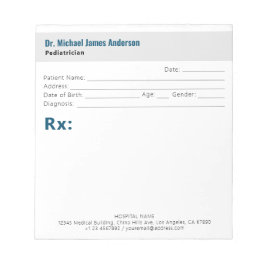 Bloc De Notas Simple Modern Doctor Prescription 