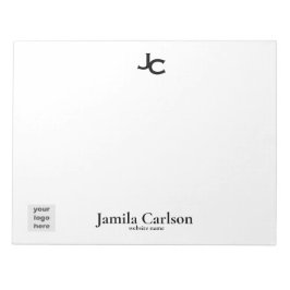Bloc De Notas Simple monogram name