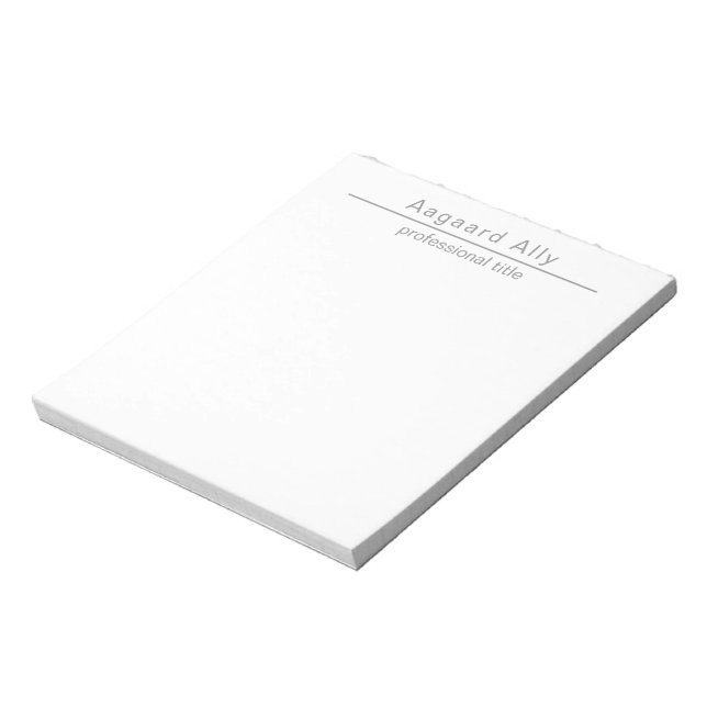 Bloc De Notas Simple Professional Custom Business Notes Notepad (Lado Izquierdo)