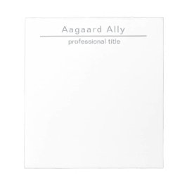 Bloc De Notas Simple Professional Custom Business Notes Notepad