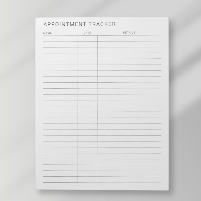 Bloc De Notas simple recordatorio de citas moderno (Subido por el creador)