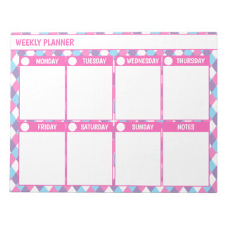 Bloc De Notas Simple Weekly Planner