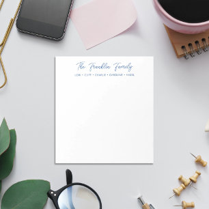 Bloc de notas simple y personalizado para familias