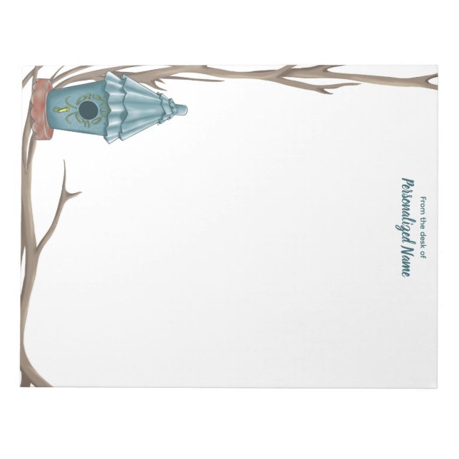 Bloc de notas sin bordes de techo con techo escurr (Frente)