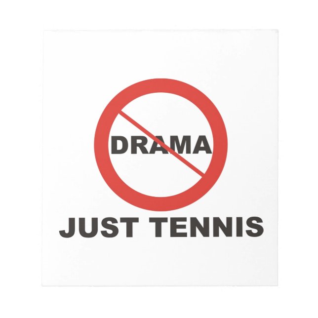 Bloc De Notas Sin Drama Solo Tenis (Frente)