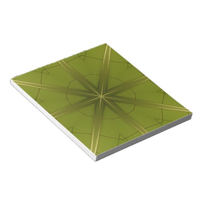 Bloc De Notas Sint Maarten Green Abstract Tile (Lado Derecho)