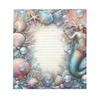 Bloc De Notas Sirena Bajo El Mar