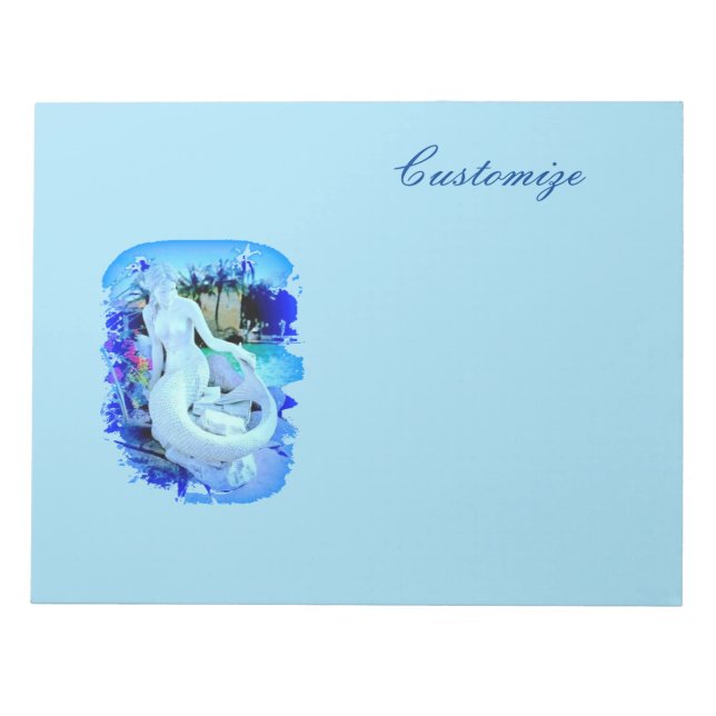Bloc De Notas Sirena blanca sentada Thunder_Cove (Frente)